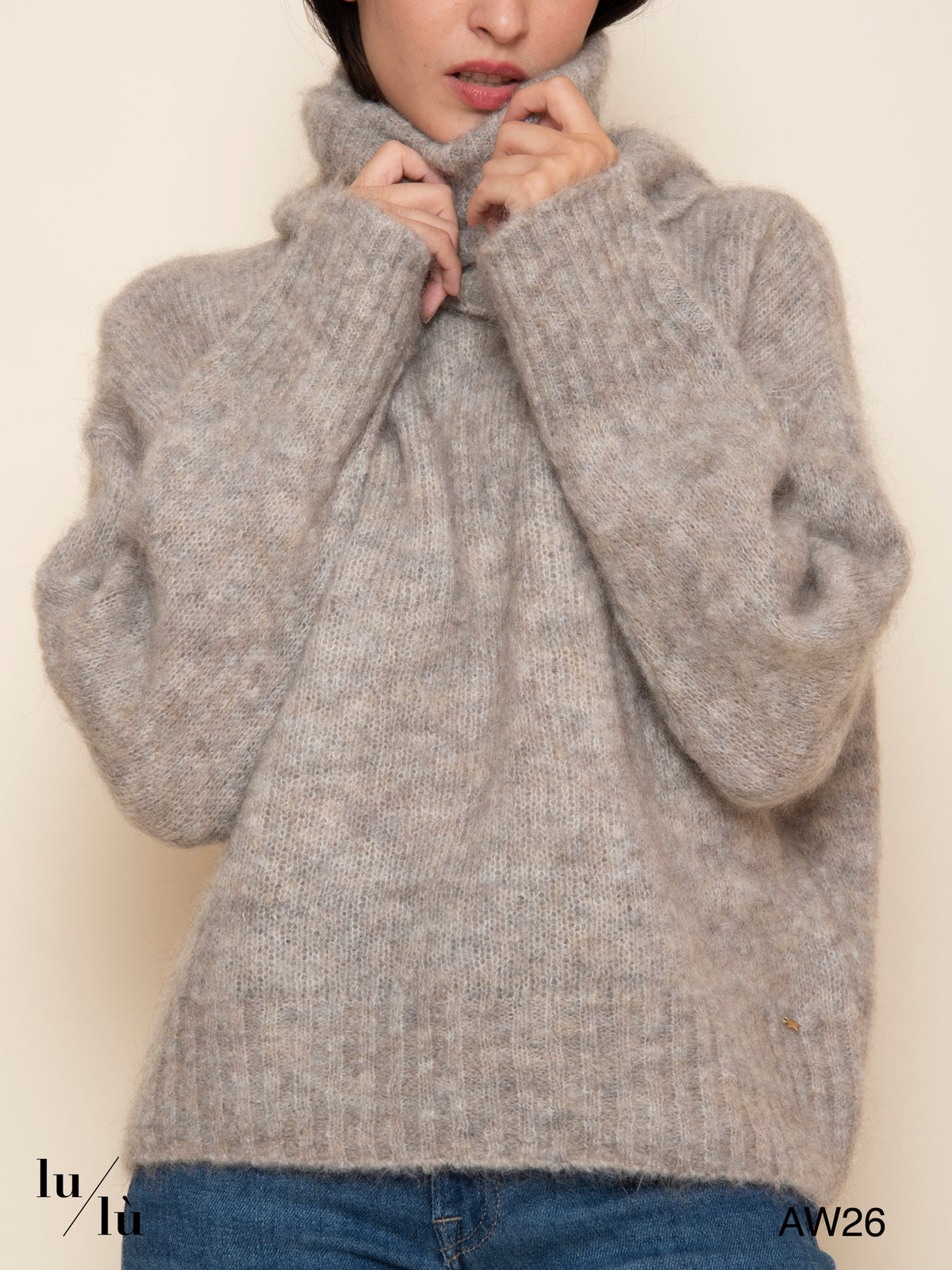 Alira - Maglia oversize in kid mohair e lana