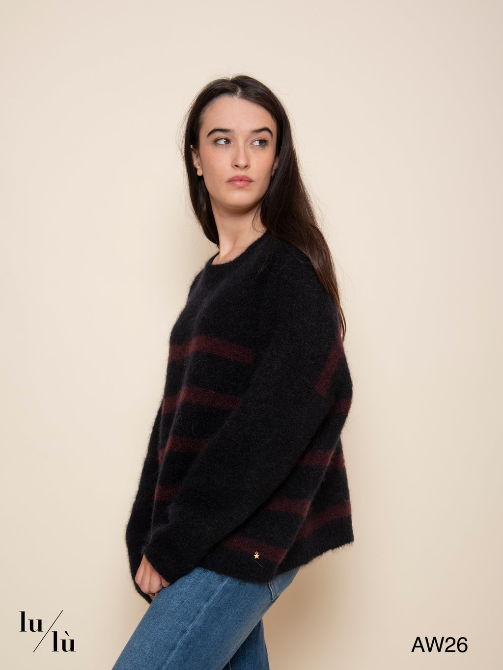 Aleo - Maglia oversize in kid mohair