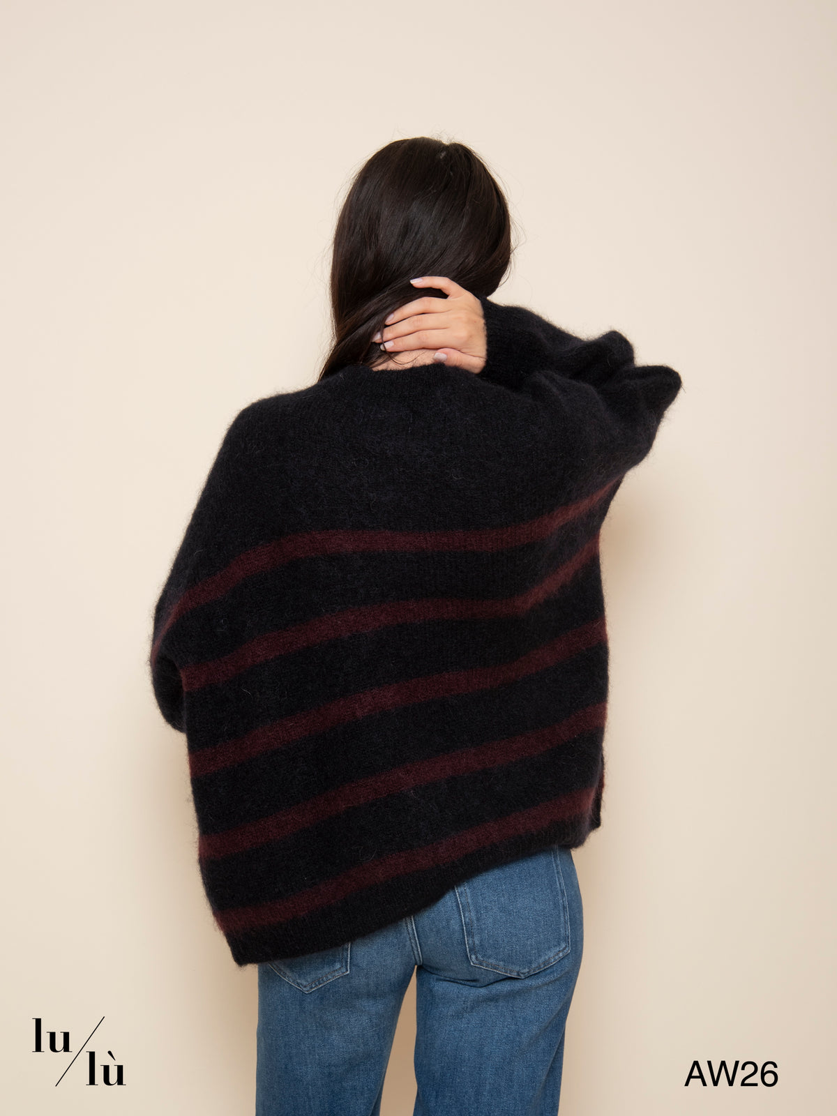 Aleo - Maglia oversize in kid mohair