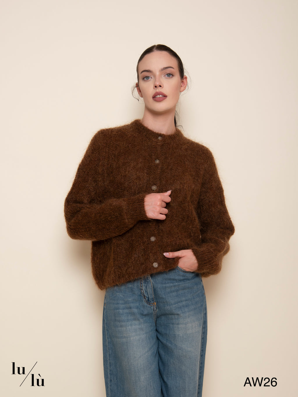 Alma - Cardigan in kid mohair