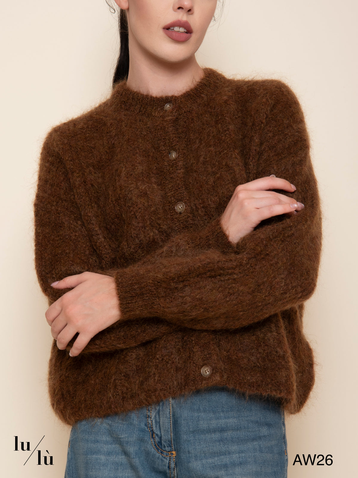 Alma - Cardigan in kid mohair