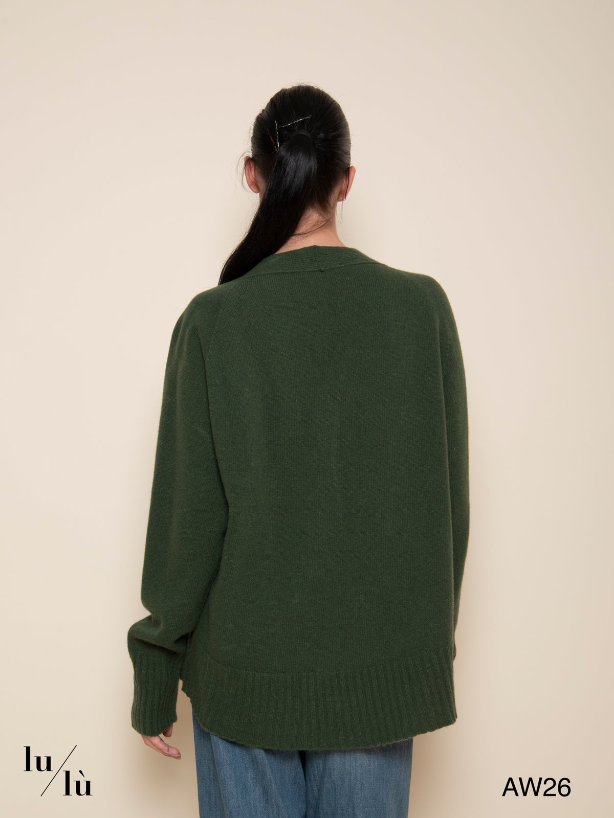 Soledad British - Cardigan oversize in 100% lana