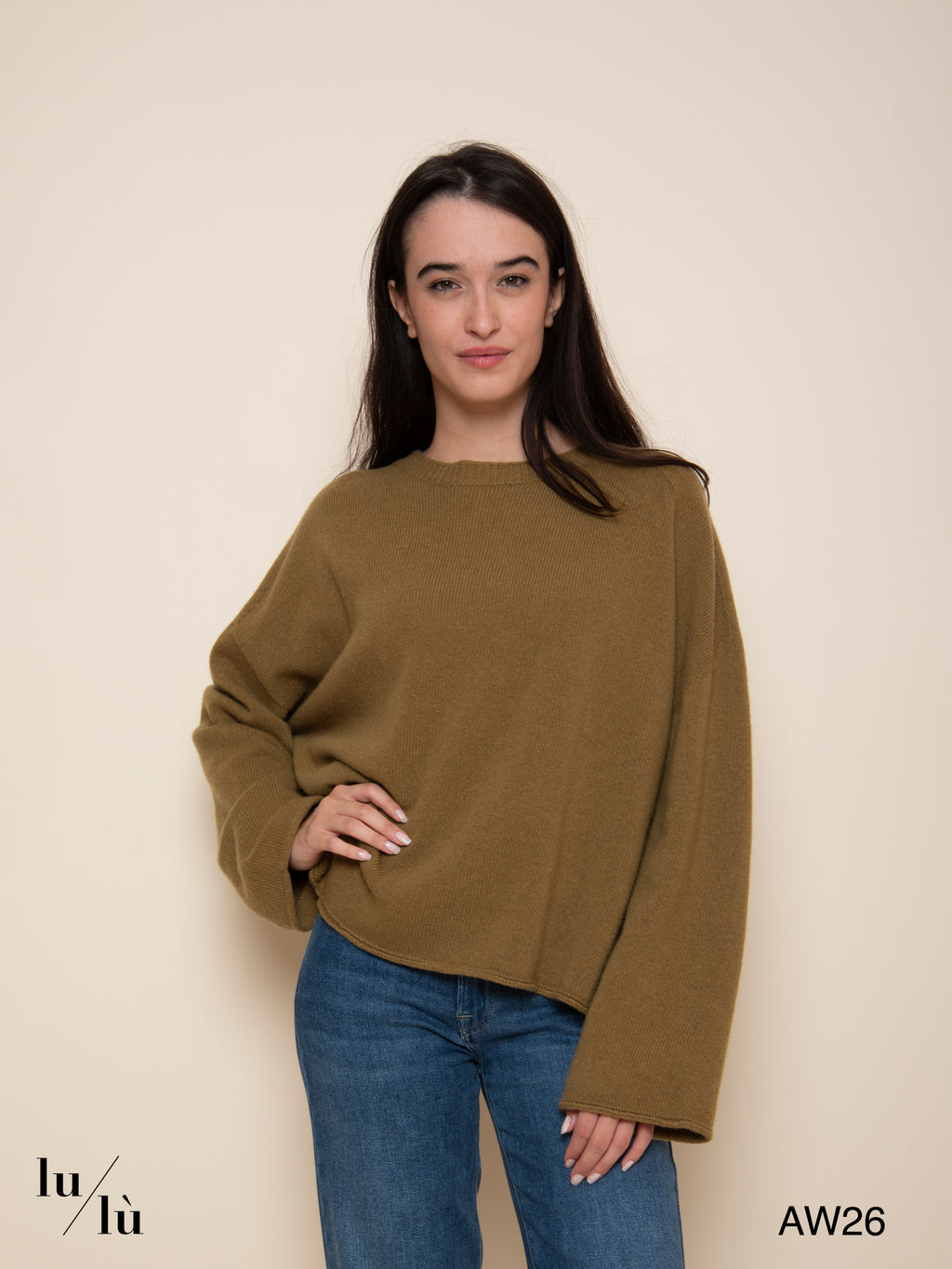 Vanessa - Maglia oversize in 100% lana