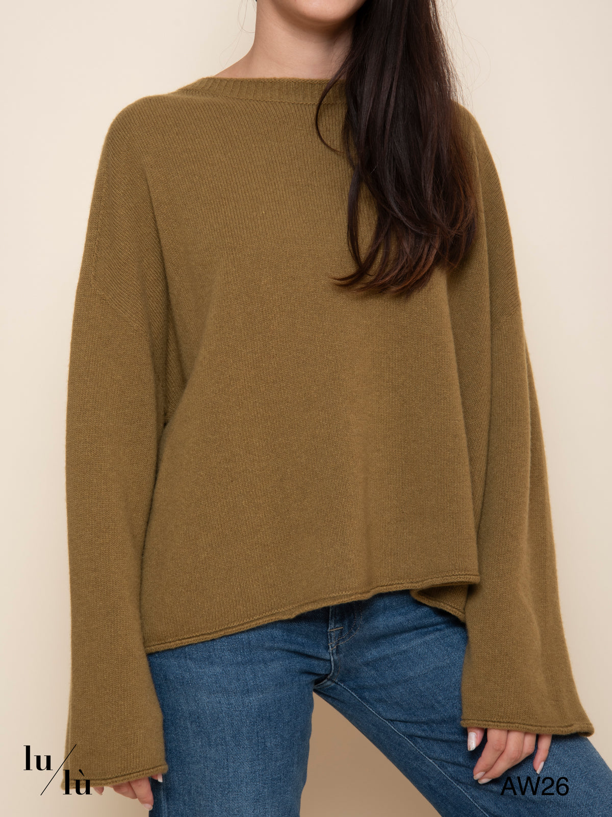 Vanessa - Maglia oversize in 100% lana