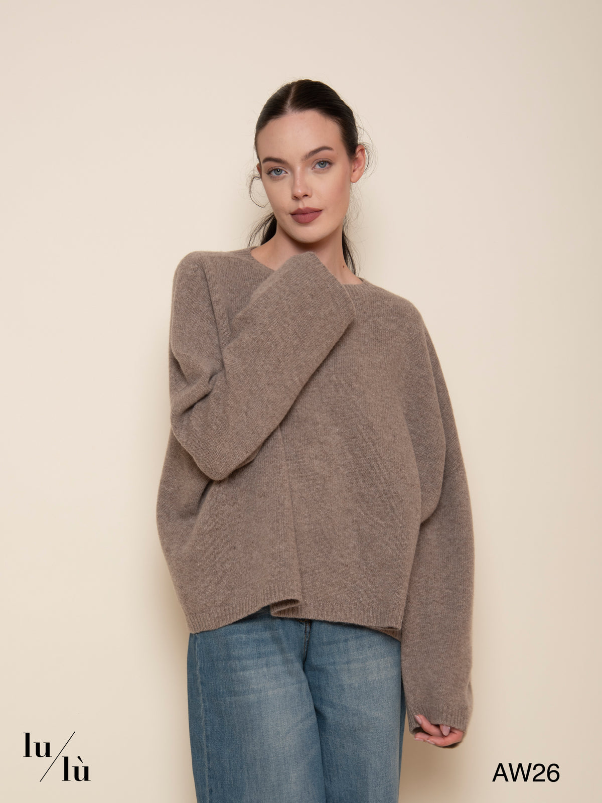 Vanina - Maglia a scatola in 100% lana