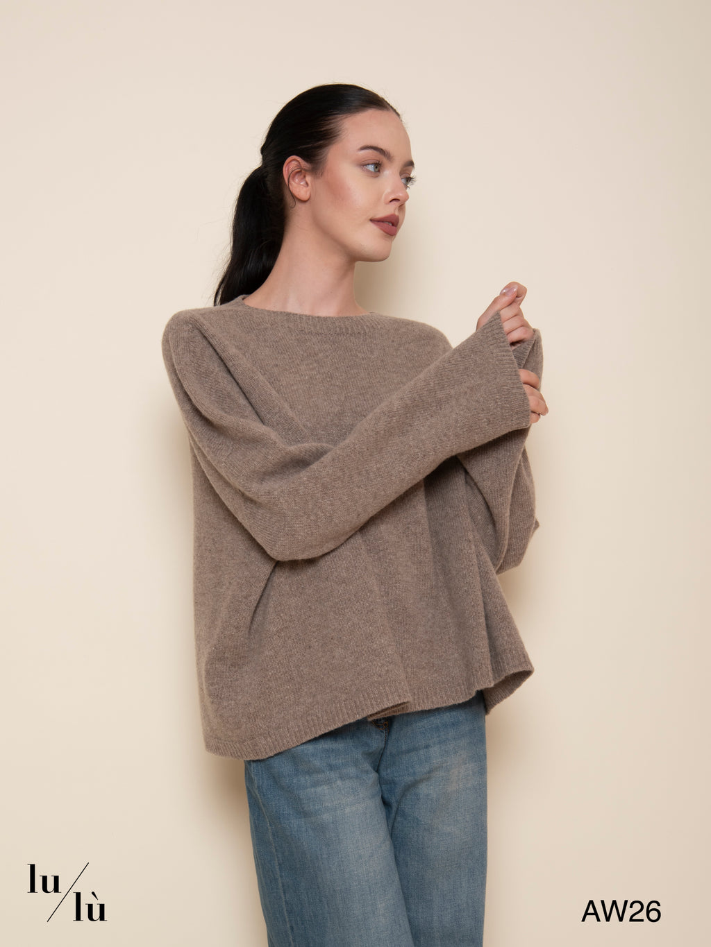 Vanina - Maglia a scatola in 100% lana