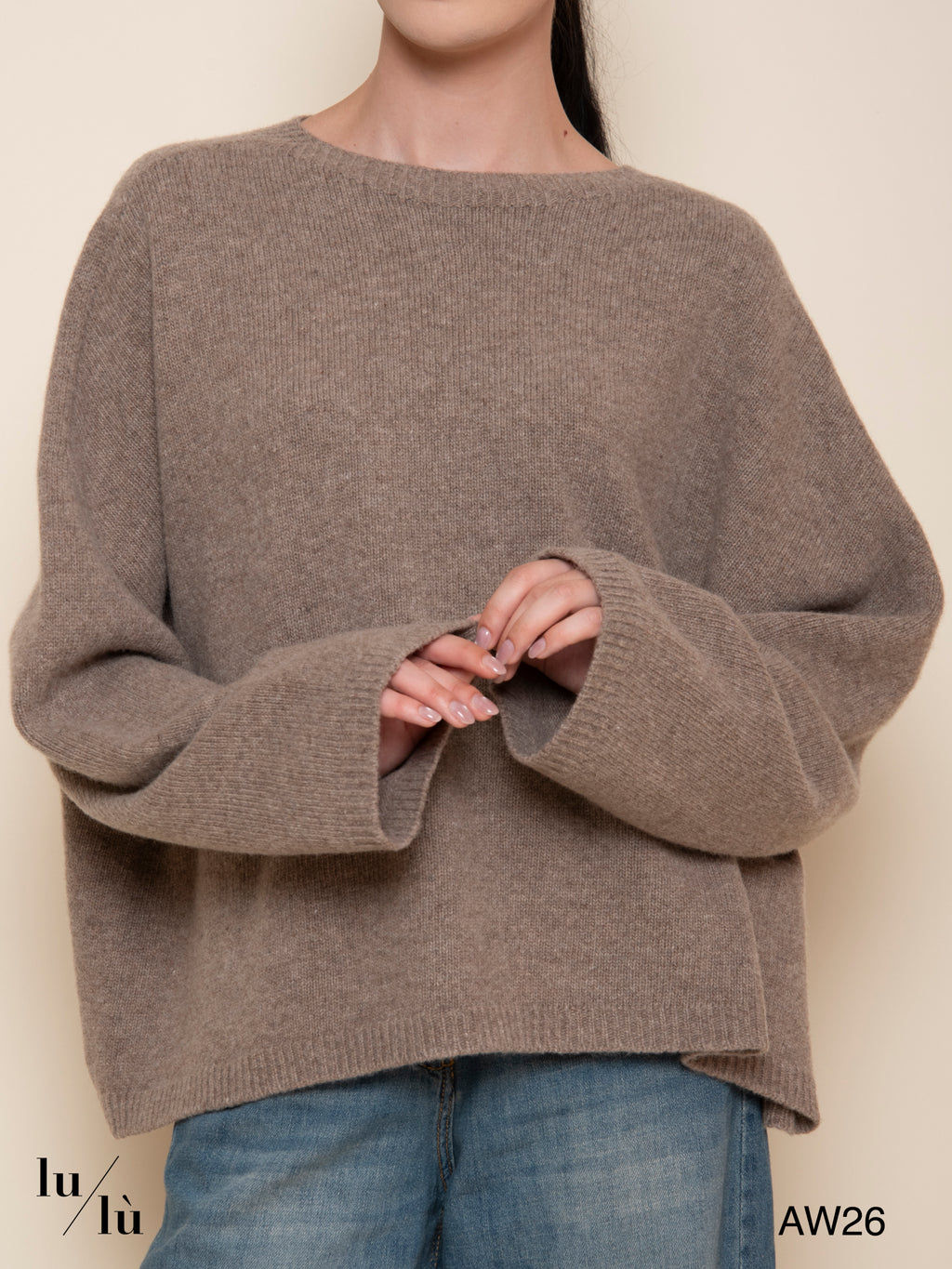 Vanina - Maglia a scatola in 100% lana