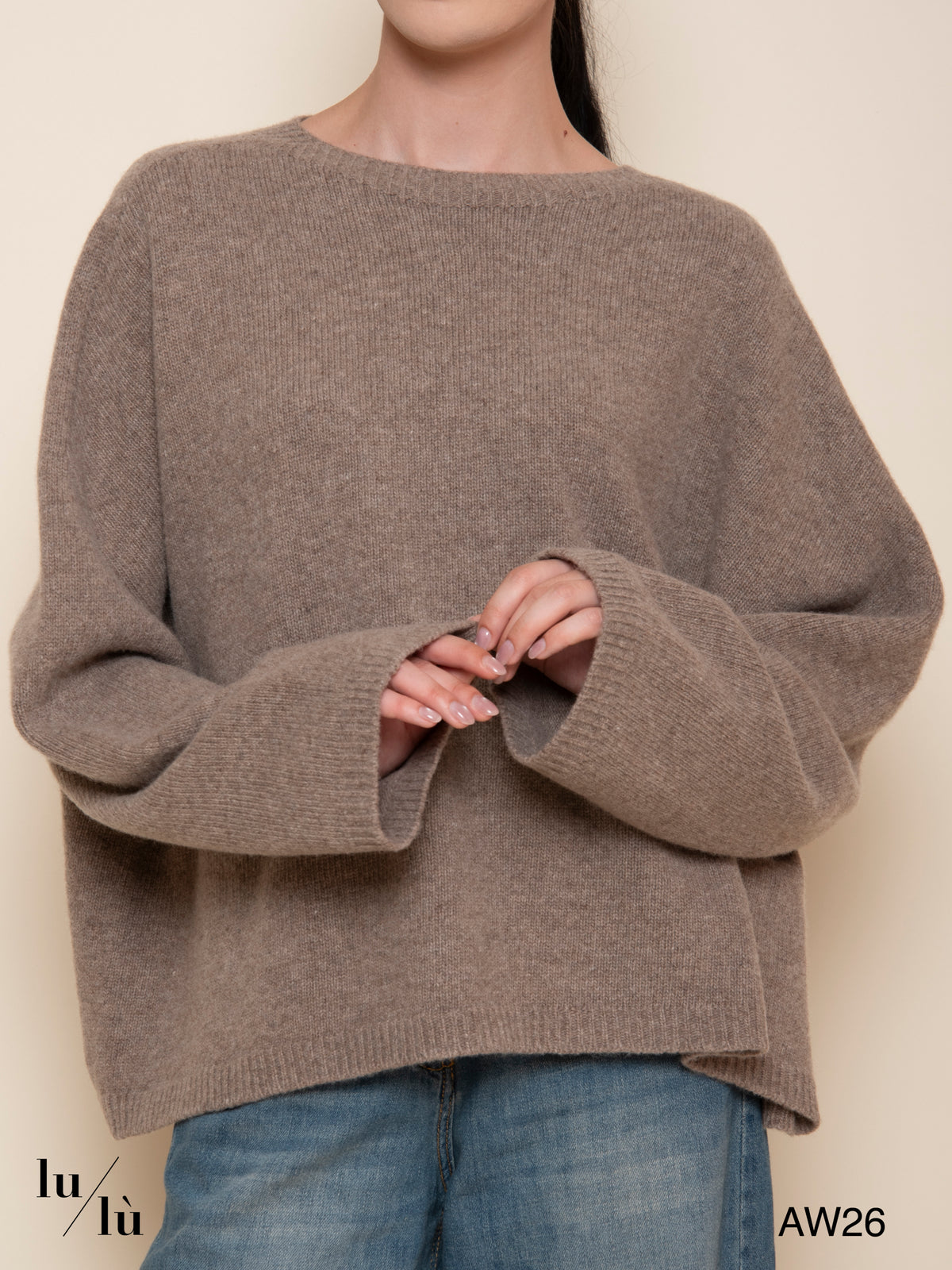 Vanina - Maglia a scatola in 100% lana