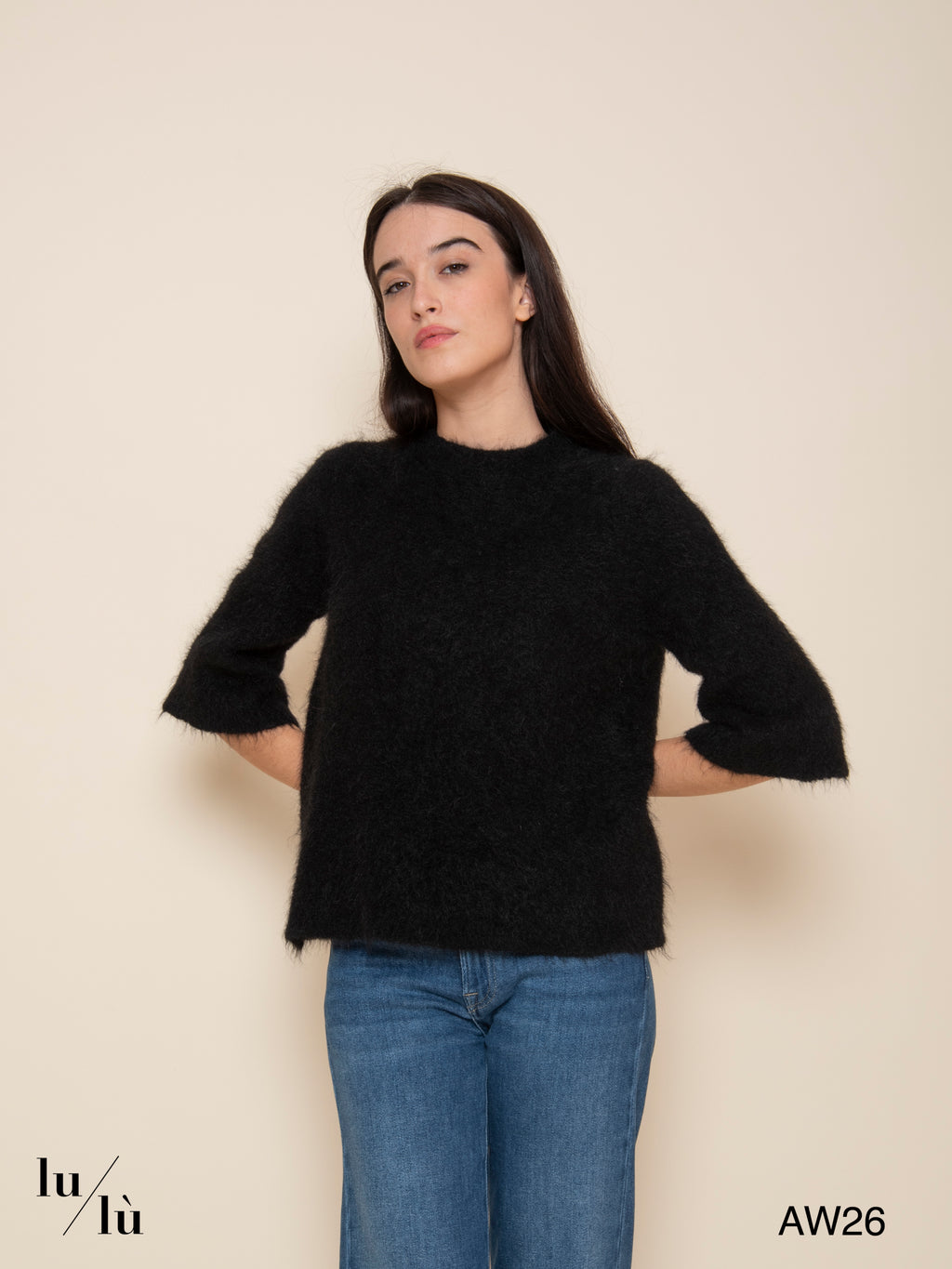 Clio - Maglia in Superkid Mohair e lana merinos