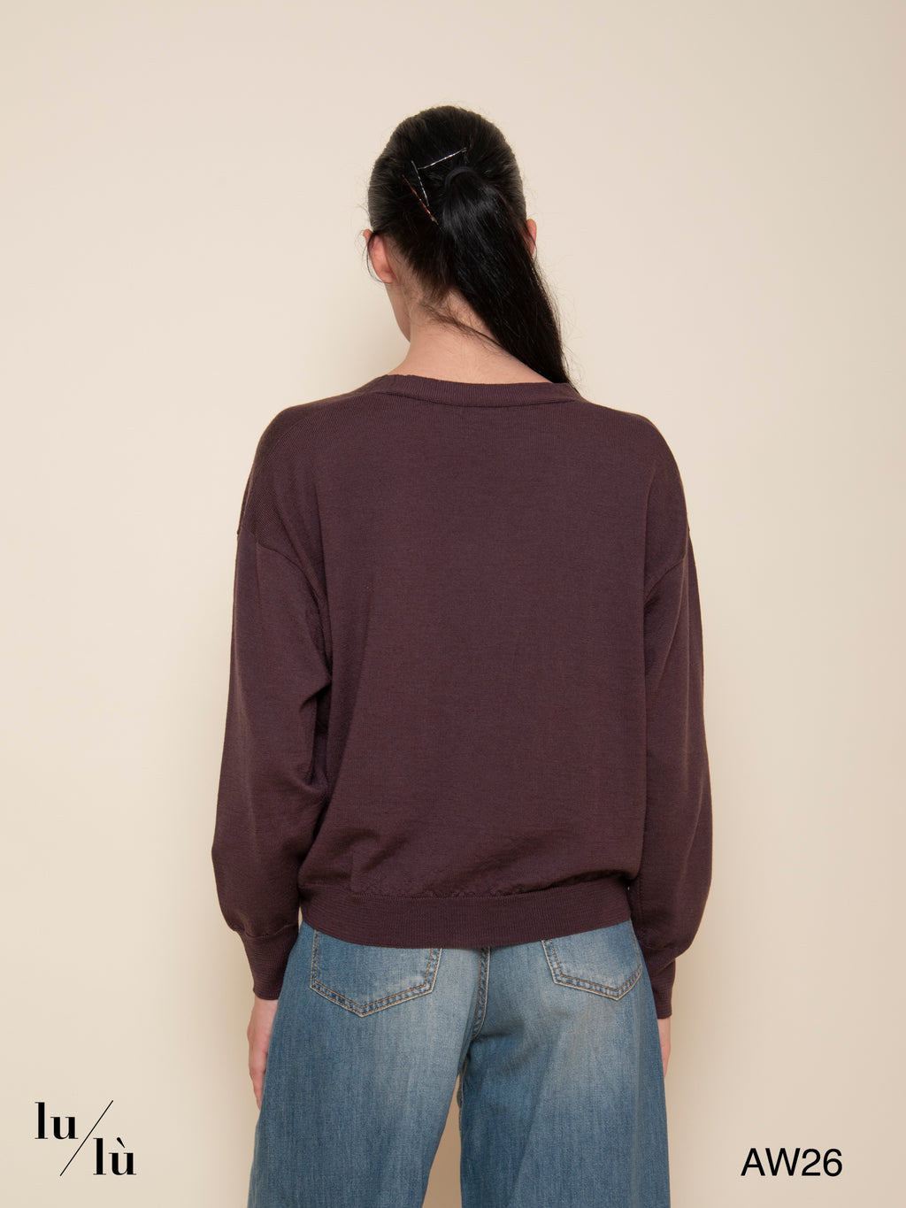 Idem - Cardigan cropped in lana merino