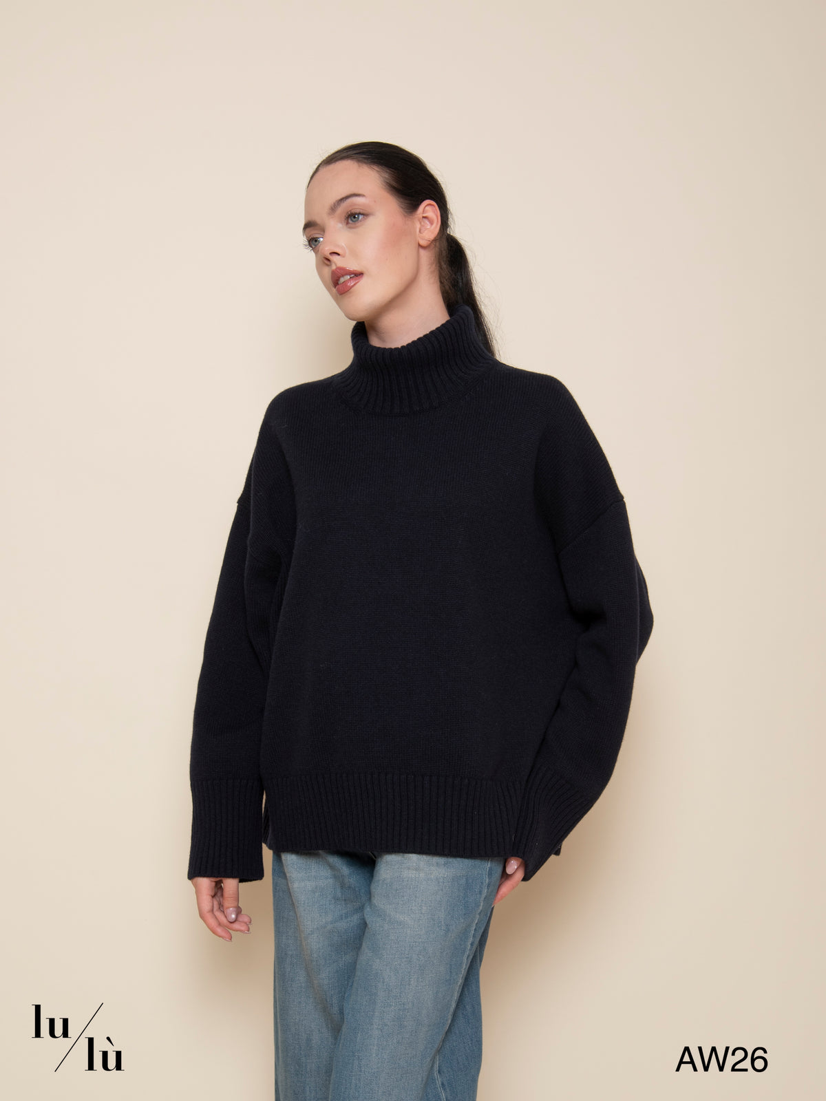 William Blu - Maglione dolcevita oversize