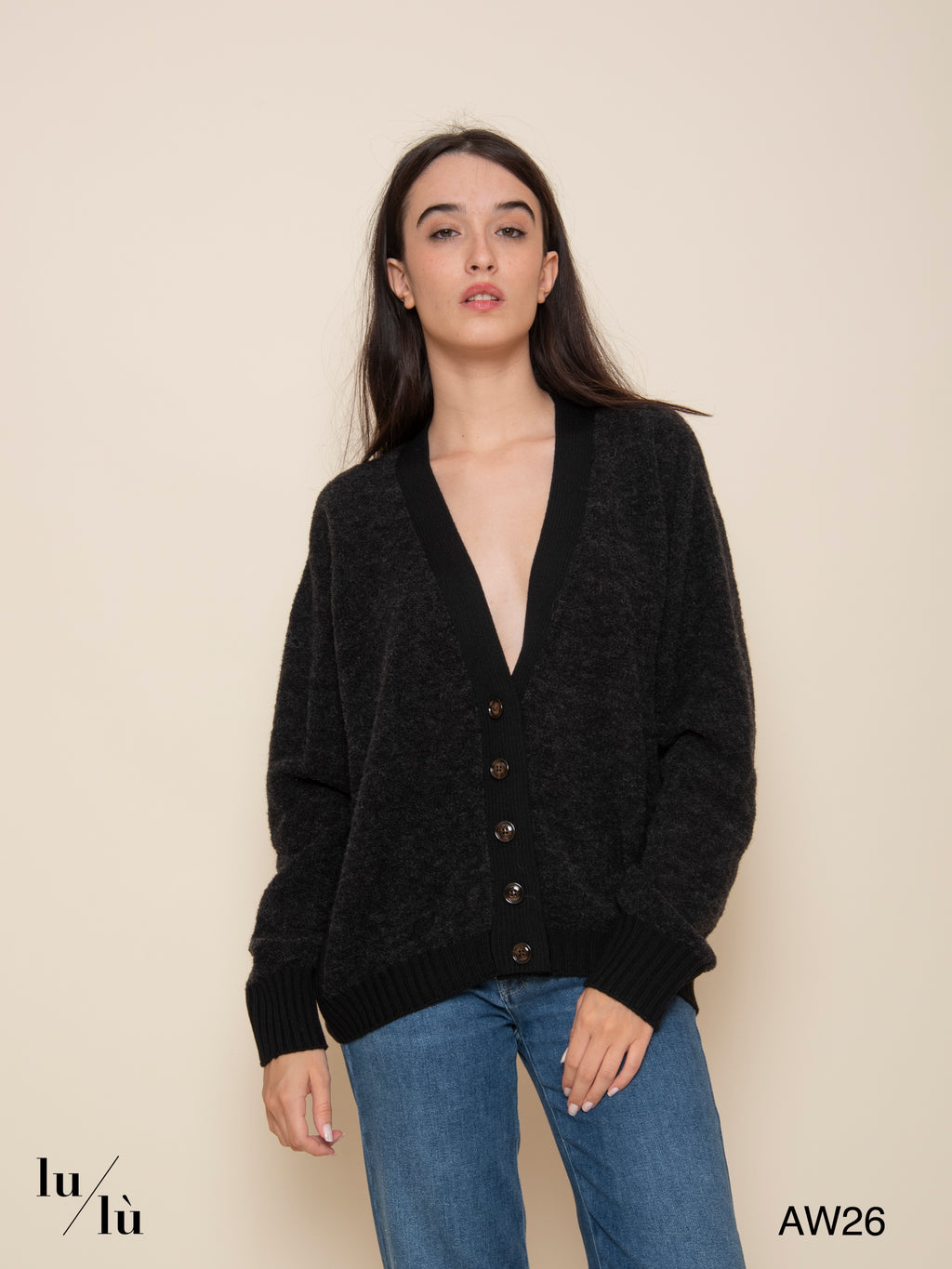 Pra - Cardigan oversize in lana