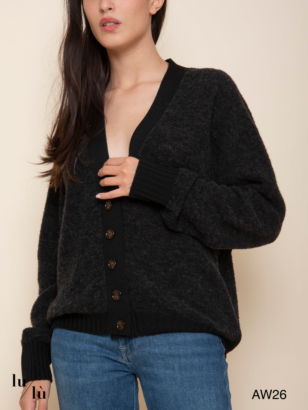 Pra - Cardigan oversize in lana