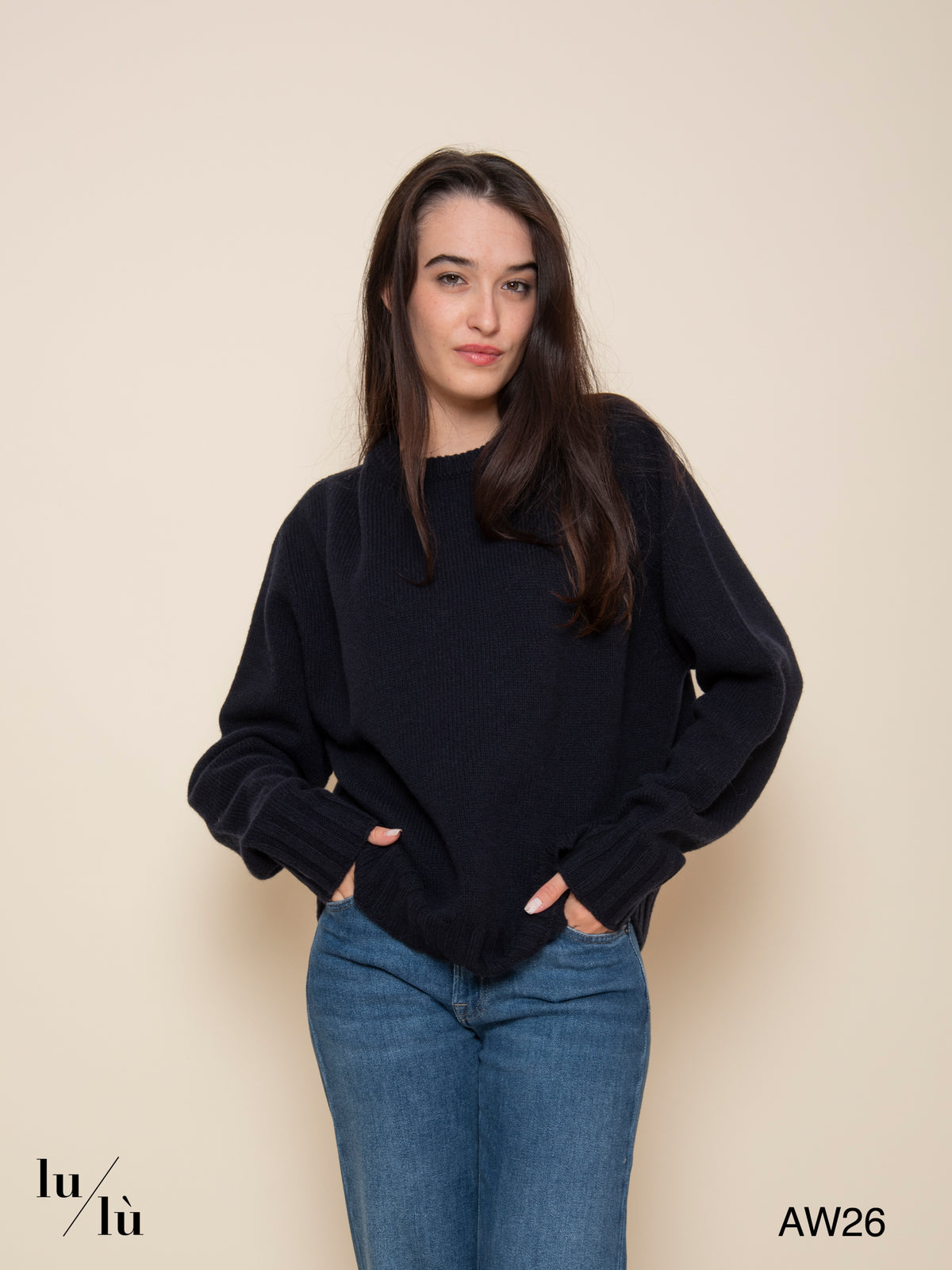 Bea - Maglia oversize in lana merino e cashmere