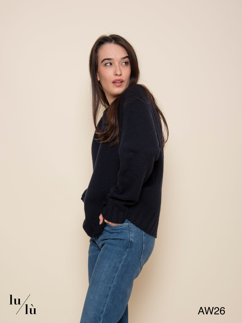 Bea - Maglia oversize in lana merino e cashmere