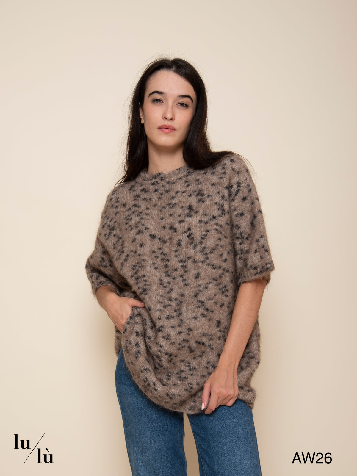 Megan - Maglia oversize in mohair e lana merino