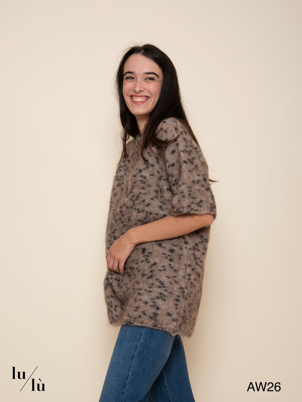 Megan - Maglia oversize in mohair e lana merino