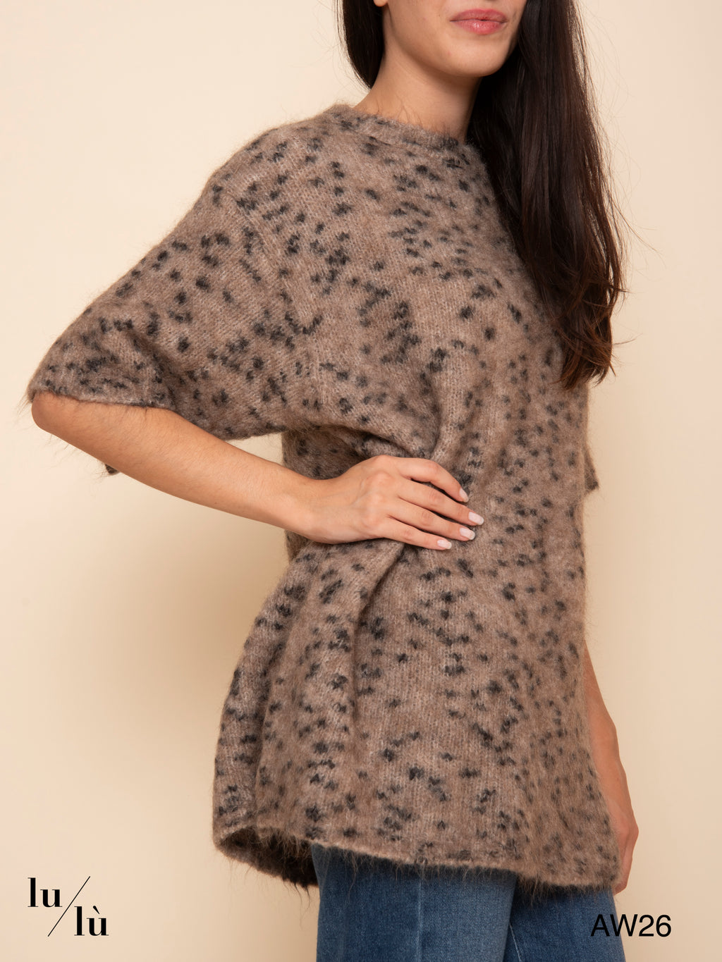 Megan - Maglia oversize in mohair e lana merino