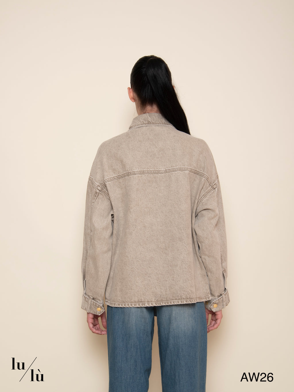 Laina - Giacca overshirt in denim