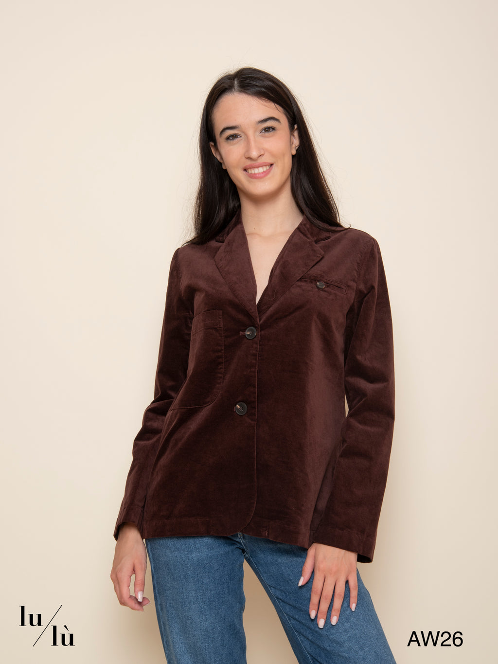 Naomi Brown - Blazer in velluto di cotone