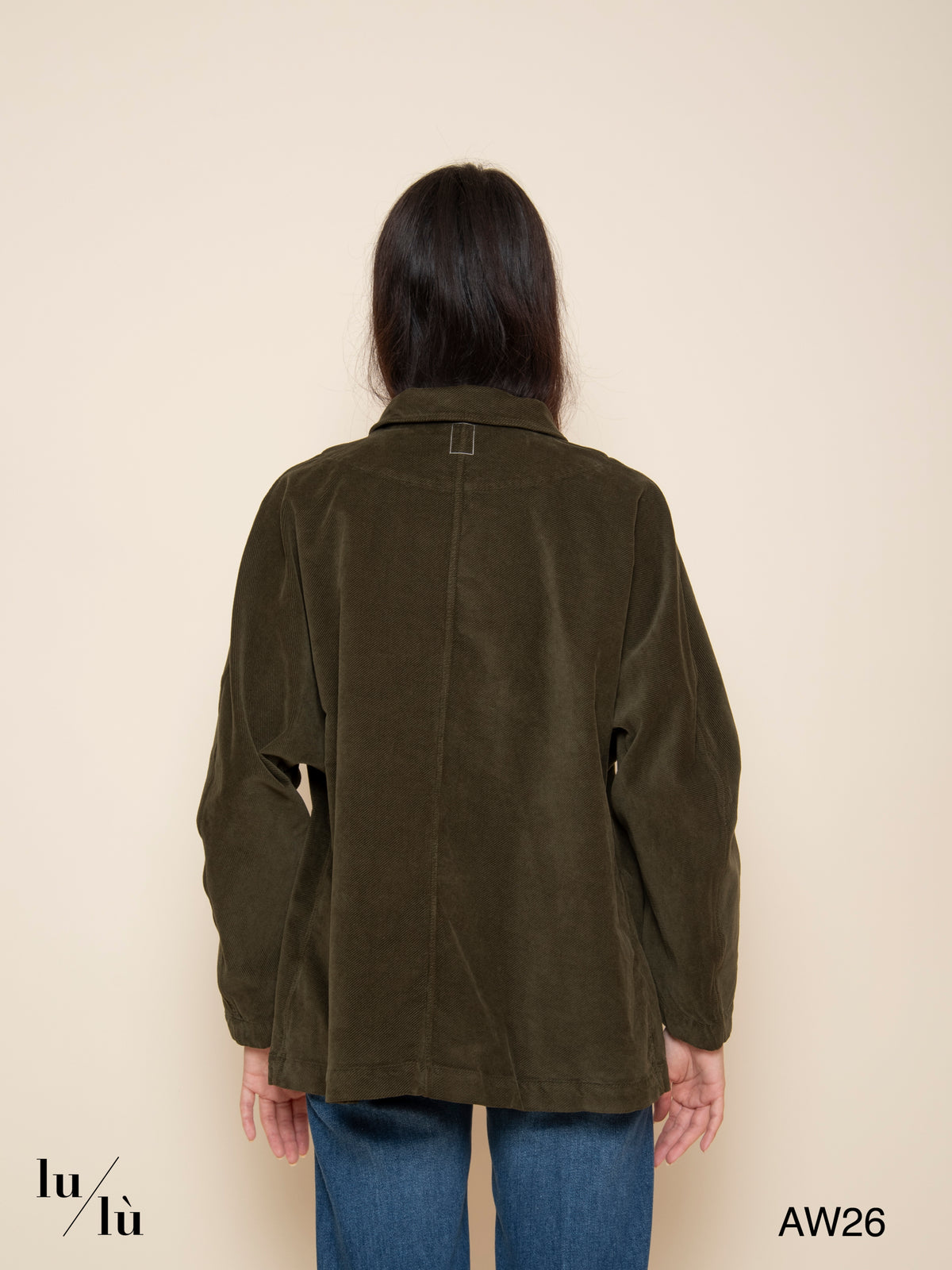 Zoe - Giacca overshirt in velluto microcostine