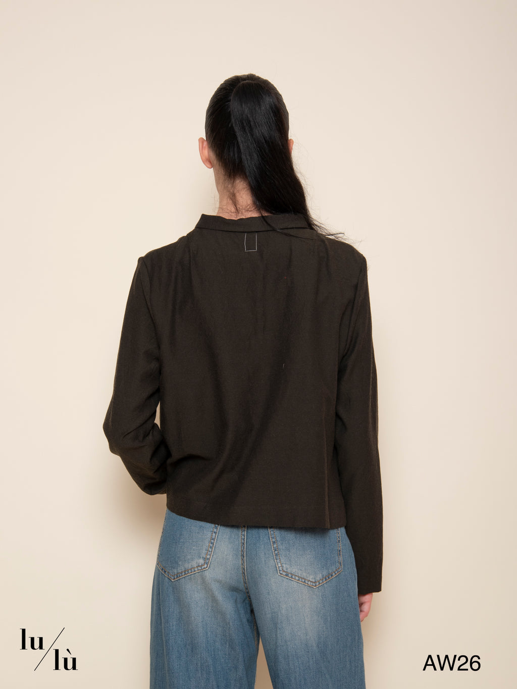Georgia - Giacca corta in lana e viscosa