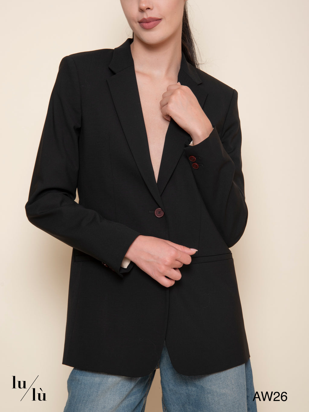 Natalie - Blazer sartoriale in lana vergine