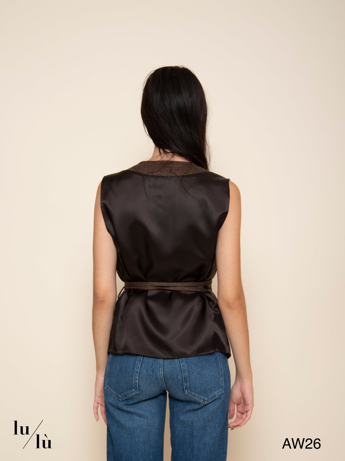 Brianna - Gilet sartoriale con cintura