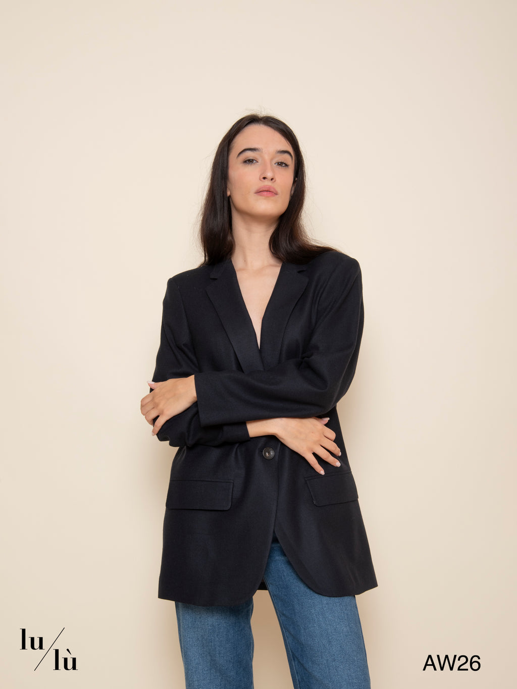 Vouzio - Blazer sartoriale in misto lana