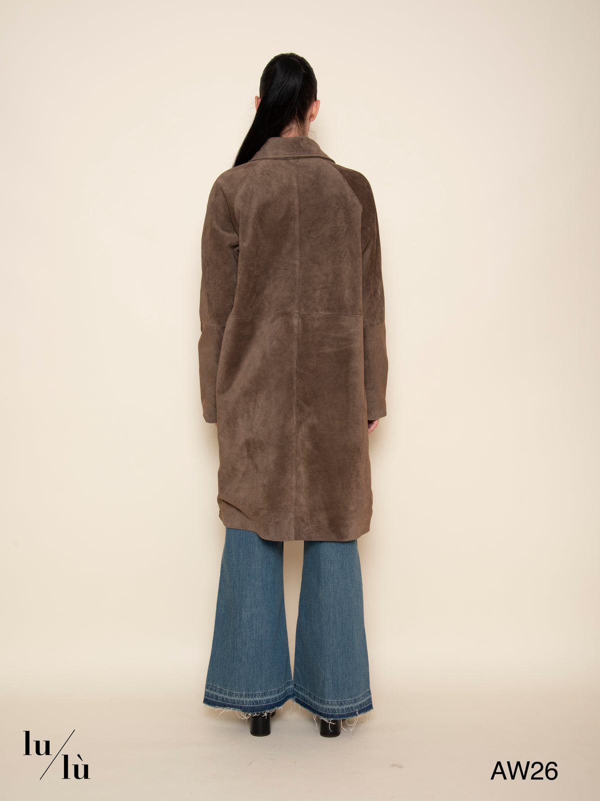 Fedora - Trench in vera pelle scamosciata con interno in lana