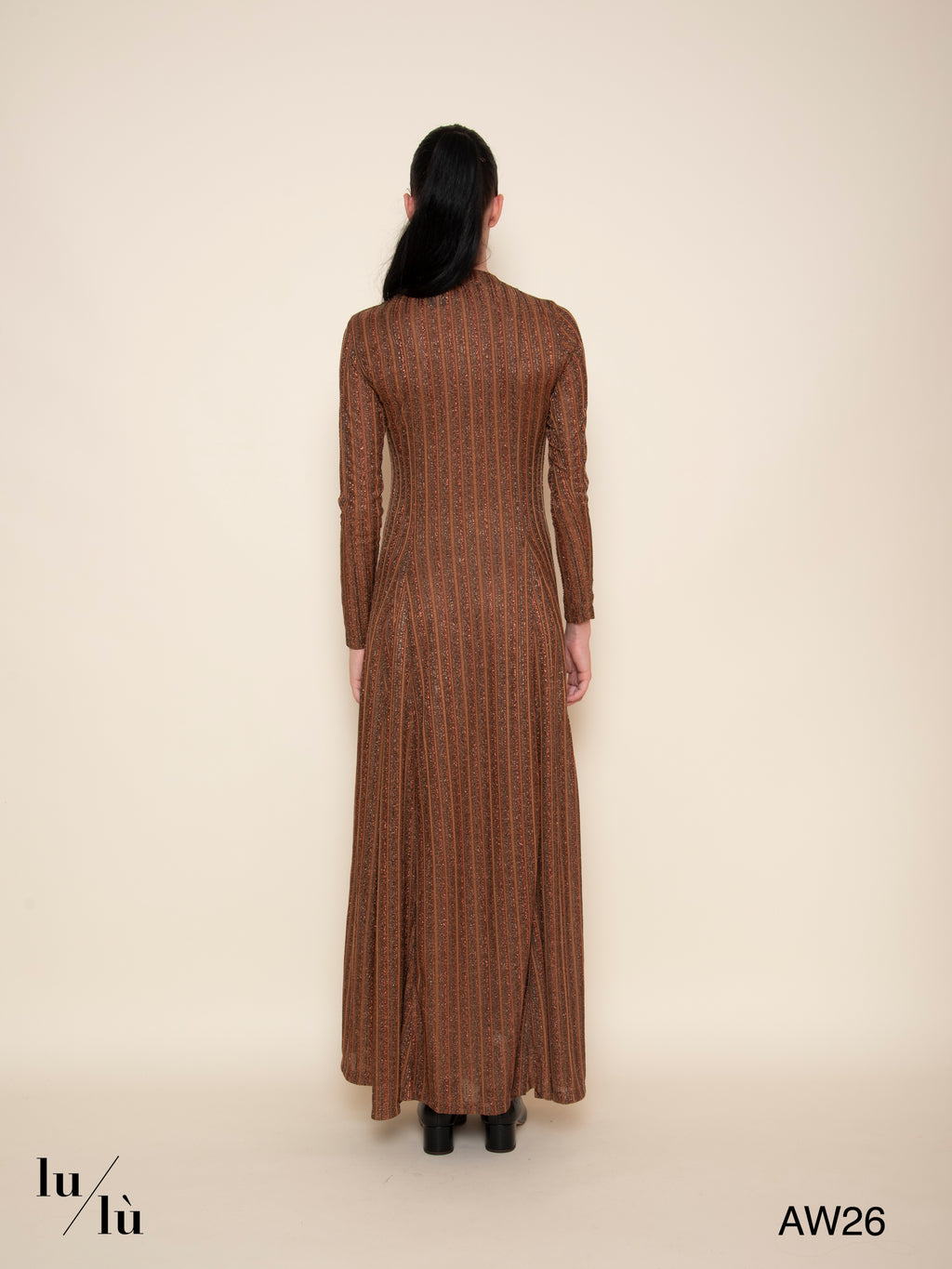 Klyra - Abito lungo in jersey lurex