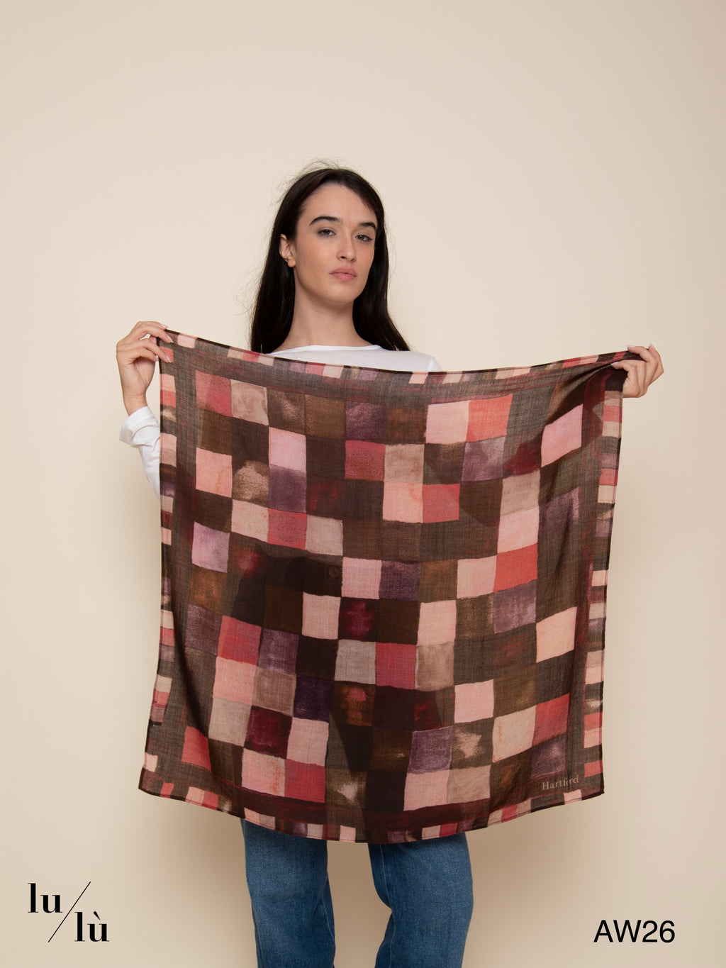 Amy Bordeaux - Foulard Bandana in lana