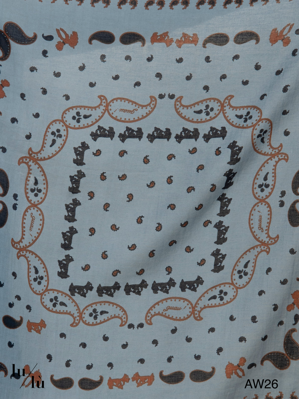 Lori Sky - Foulard quadrato con stampa bandana