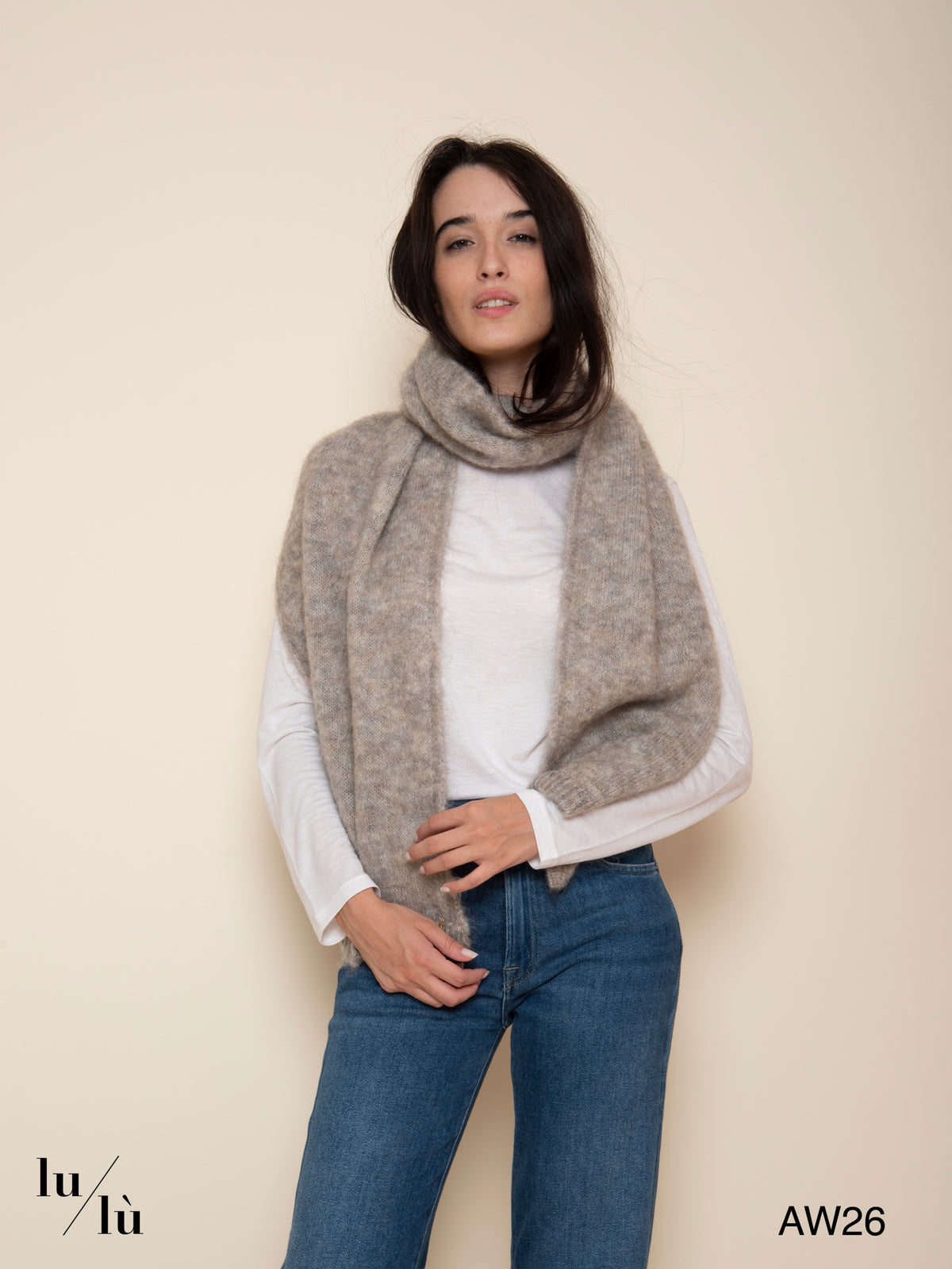 Alouette Galette - Sciarpa in mohair e lana
