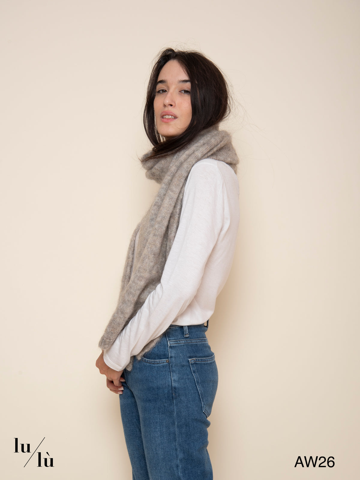 Alouette Galette - Sciarpa in mohair e lana