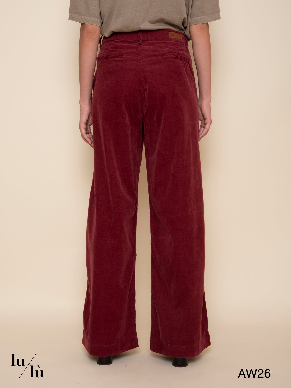 Pacifie Lisse Burgundy - Pantalone in velluto