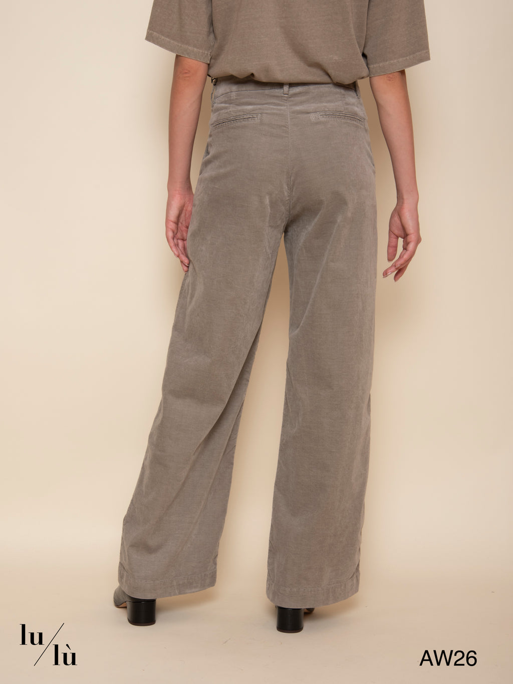 Pacifie Lisse Smoke - Pantalone in velluto