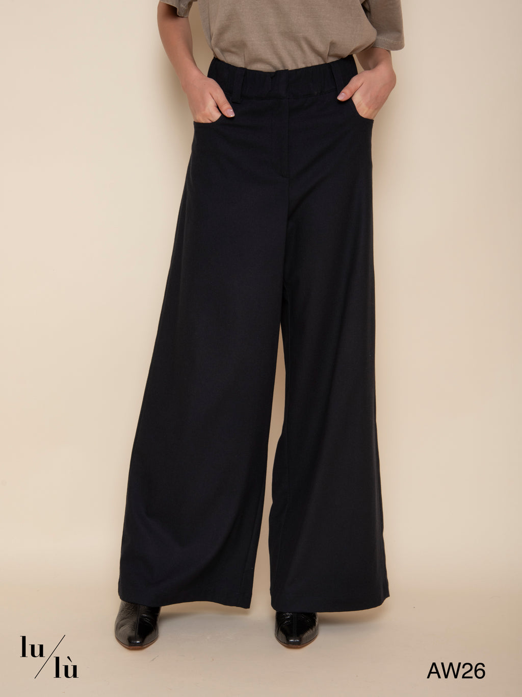 Juliet - Pantalone ampio in misto lana