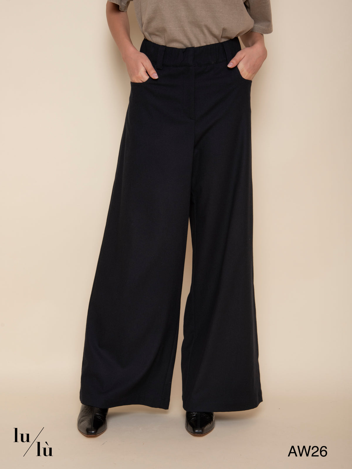 Juliet - Pantalone ampio in misto lana