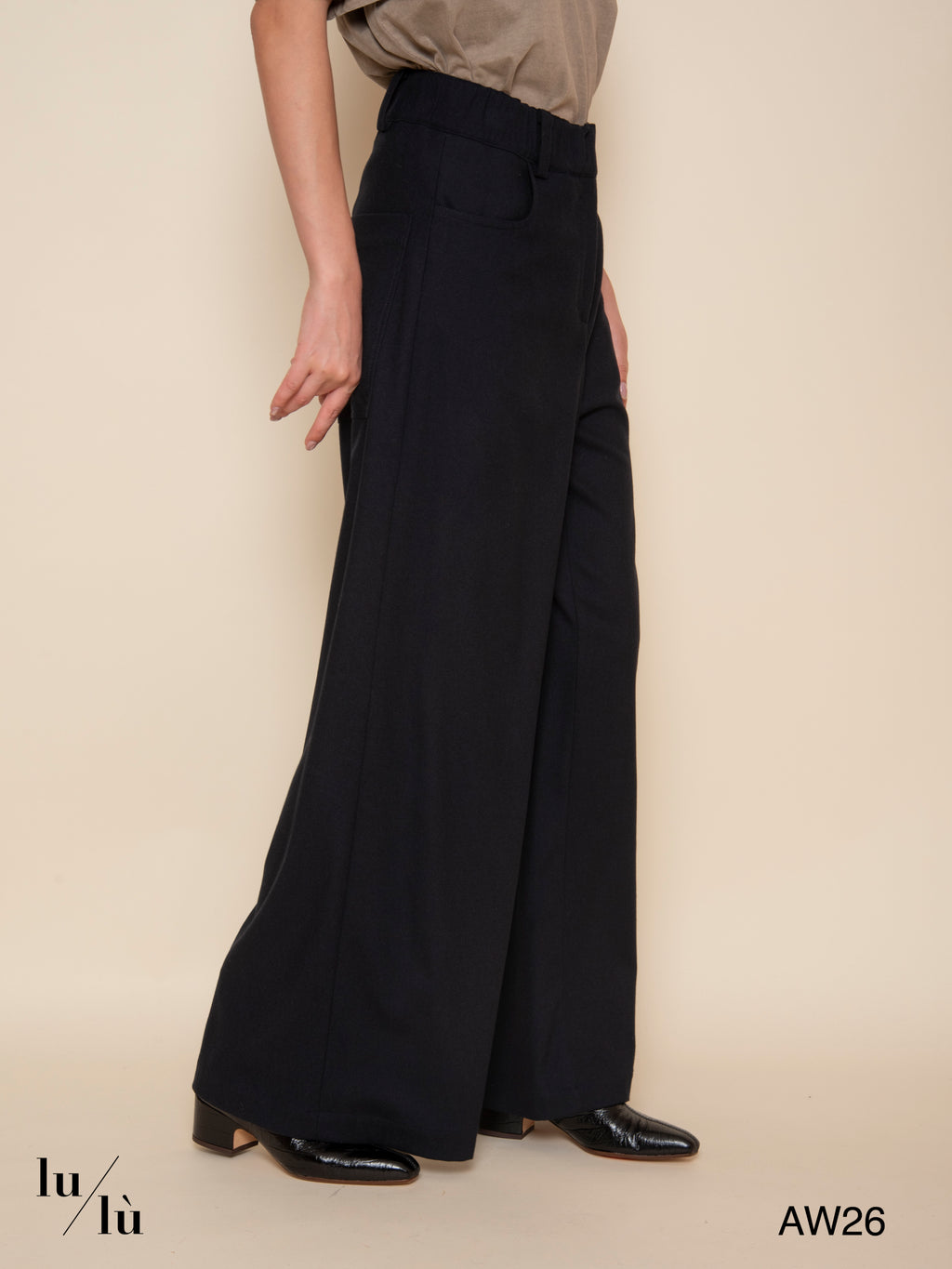Juliet - Pantalone ampio in misto lana
