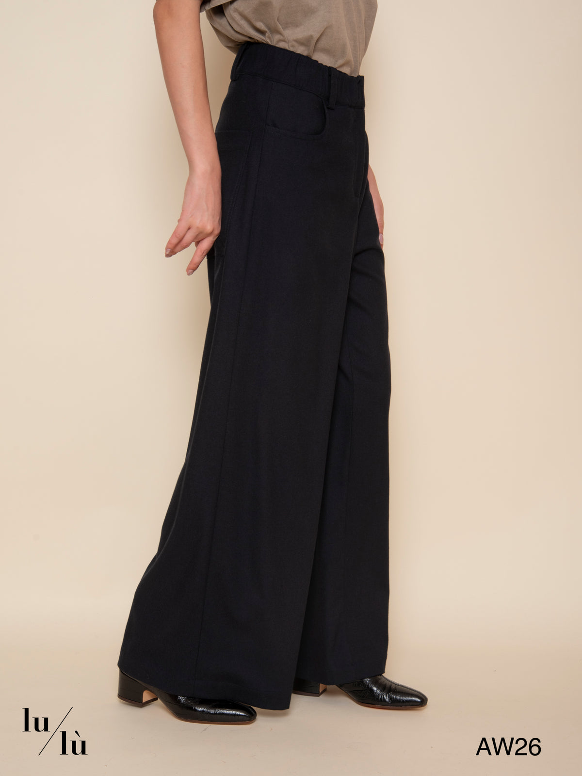Juliet - Pantalone ampio in misto lana