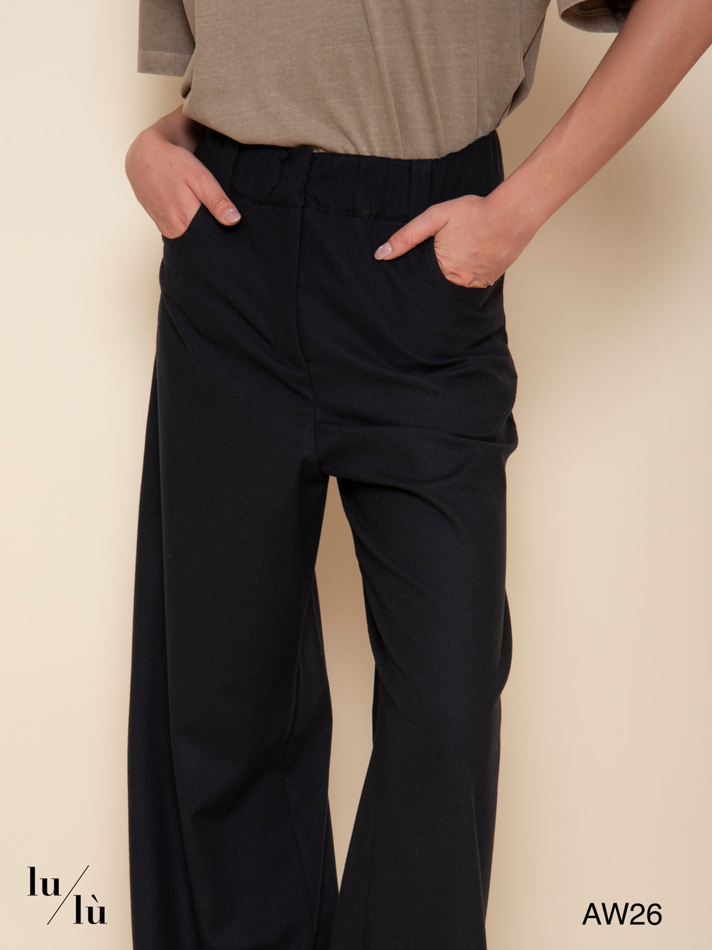 Juliet - Pantalone ampio in misto lana