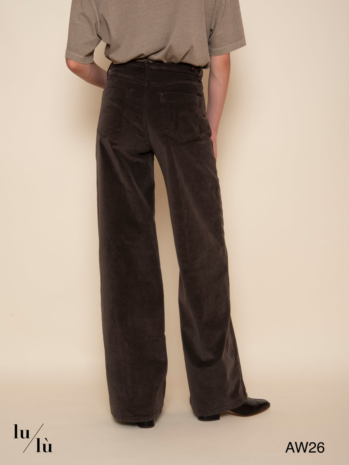 Kate - Pantalone wide leg in velluto