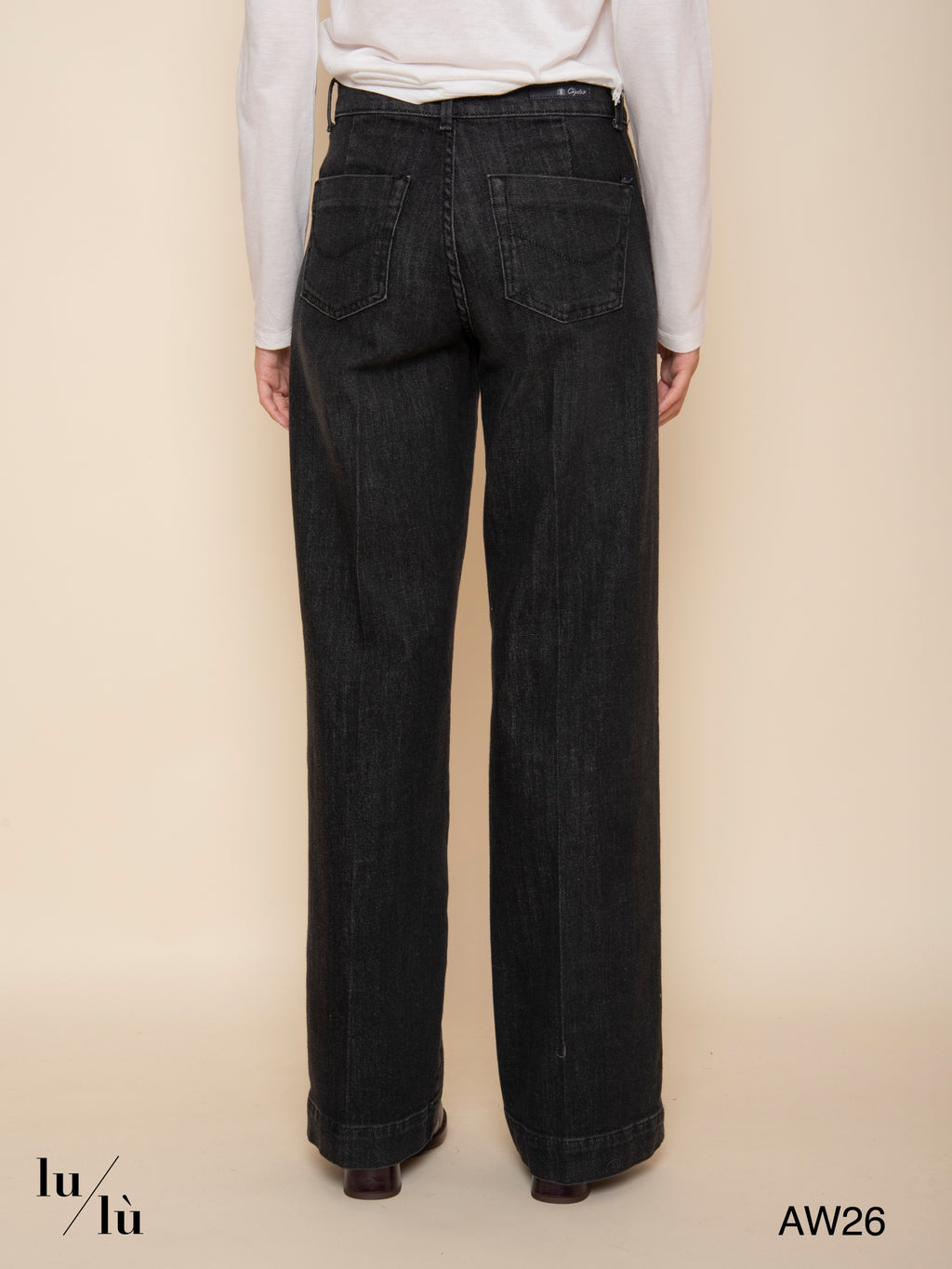 Taylor - Jeans wide leg nero