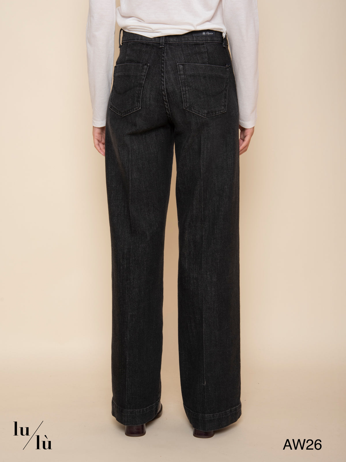 Taylor - Jeans wide leg nero