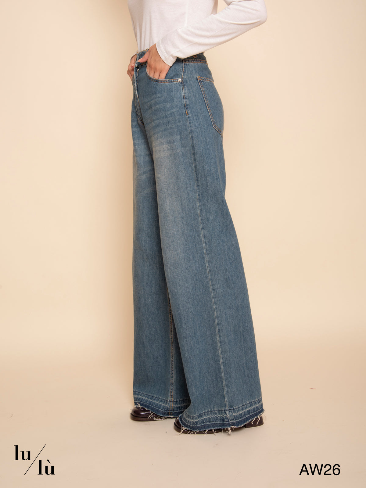 Aoki - Jeans a gamba larga