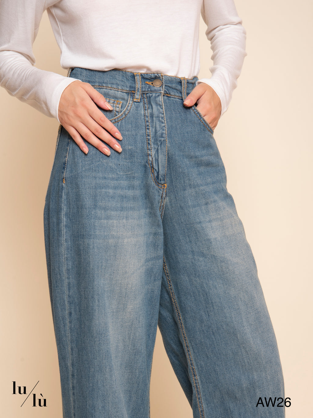 Aoki - Jeans a gamba larga