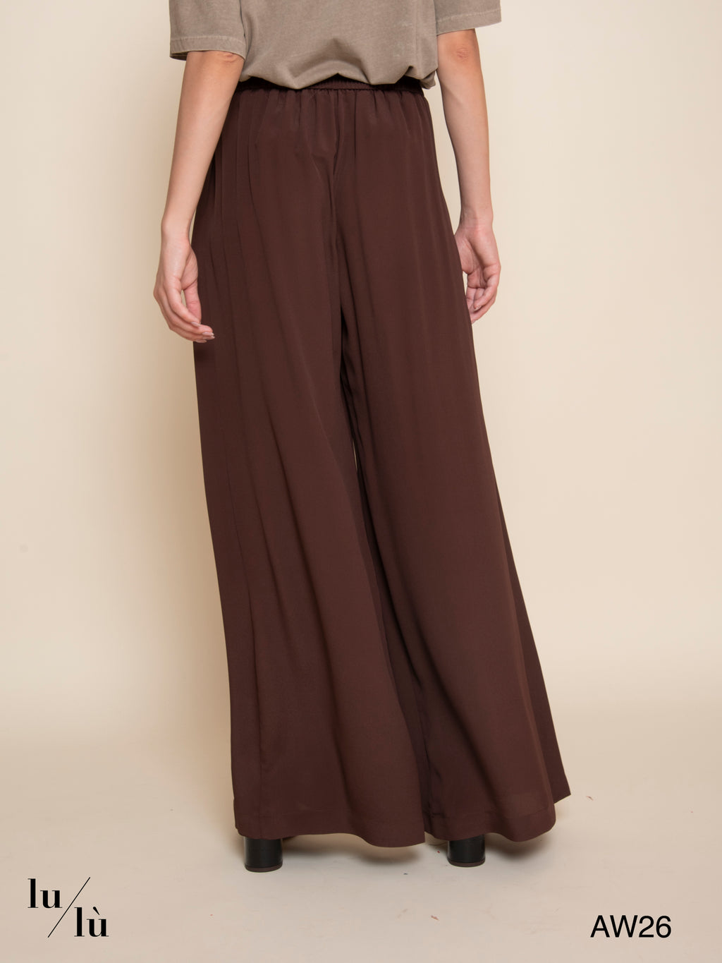 Aspen - Pantalone in crêpe di acetato e seta