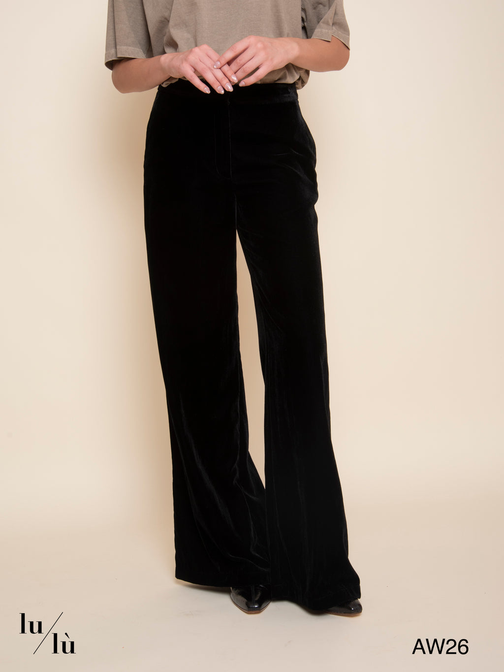 Candeo Velvet - Pantalone in velluto liscio