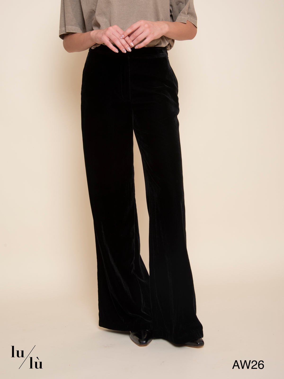 Candeo Velvet - Pantalone in velluto liscio